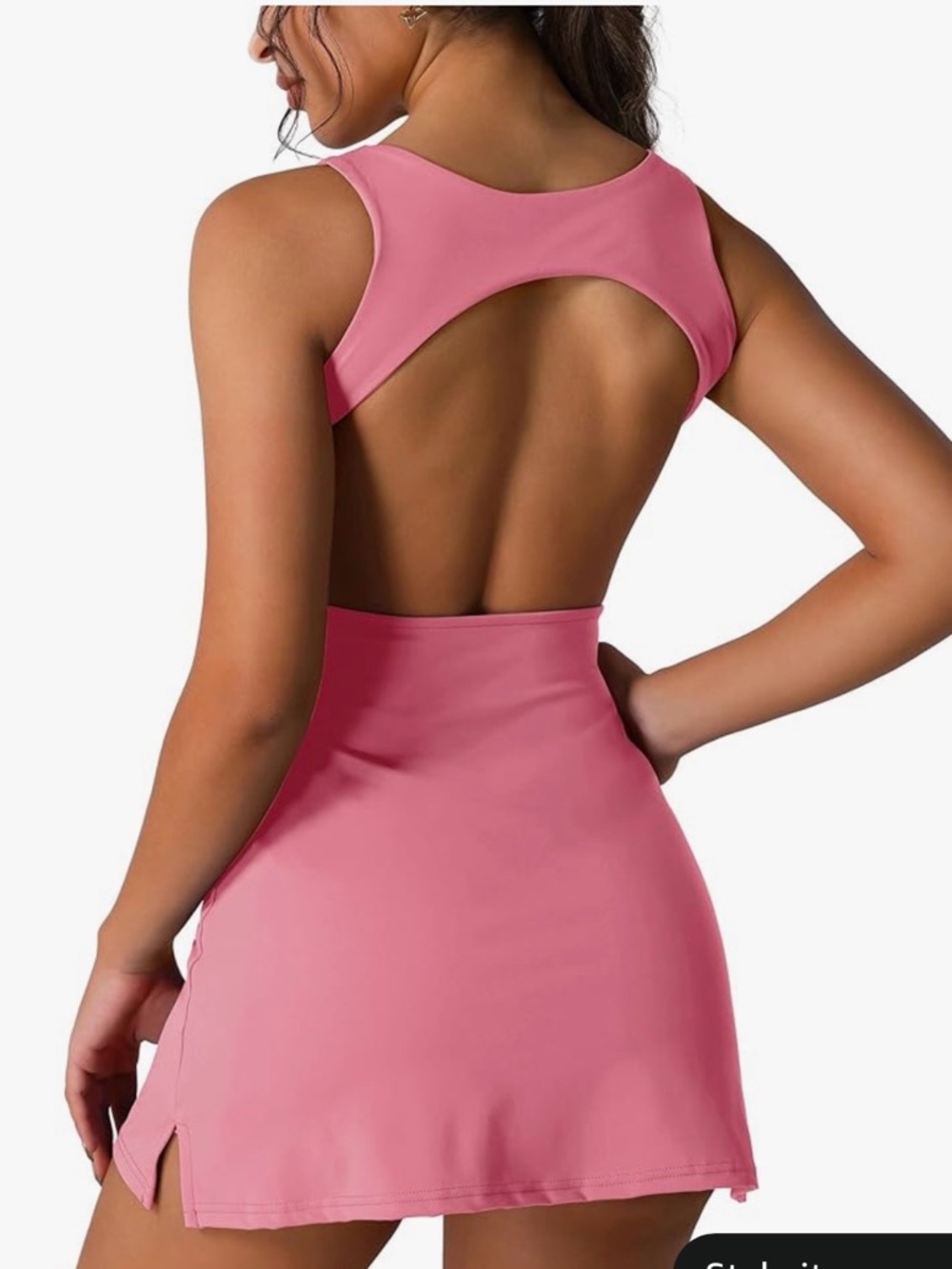 NWT! Women’s Pink Open-Back Tank Dress